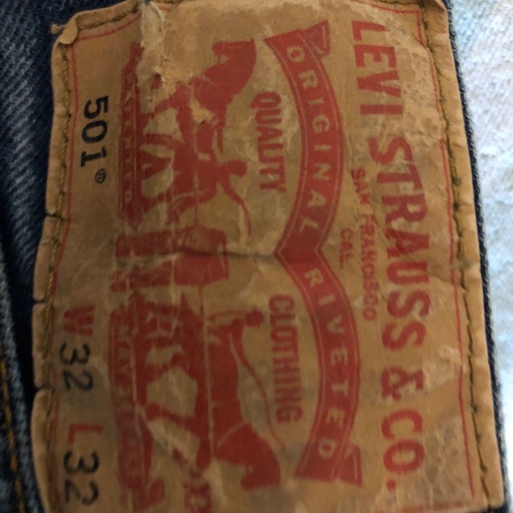 Vintage Levi Strauss button fly 505 button fly